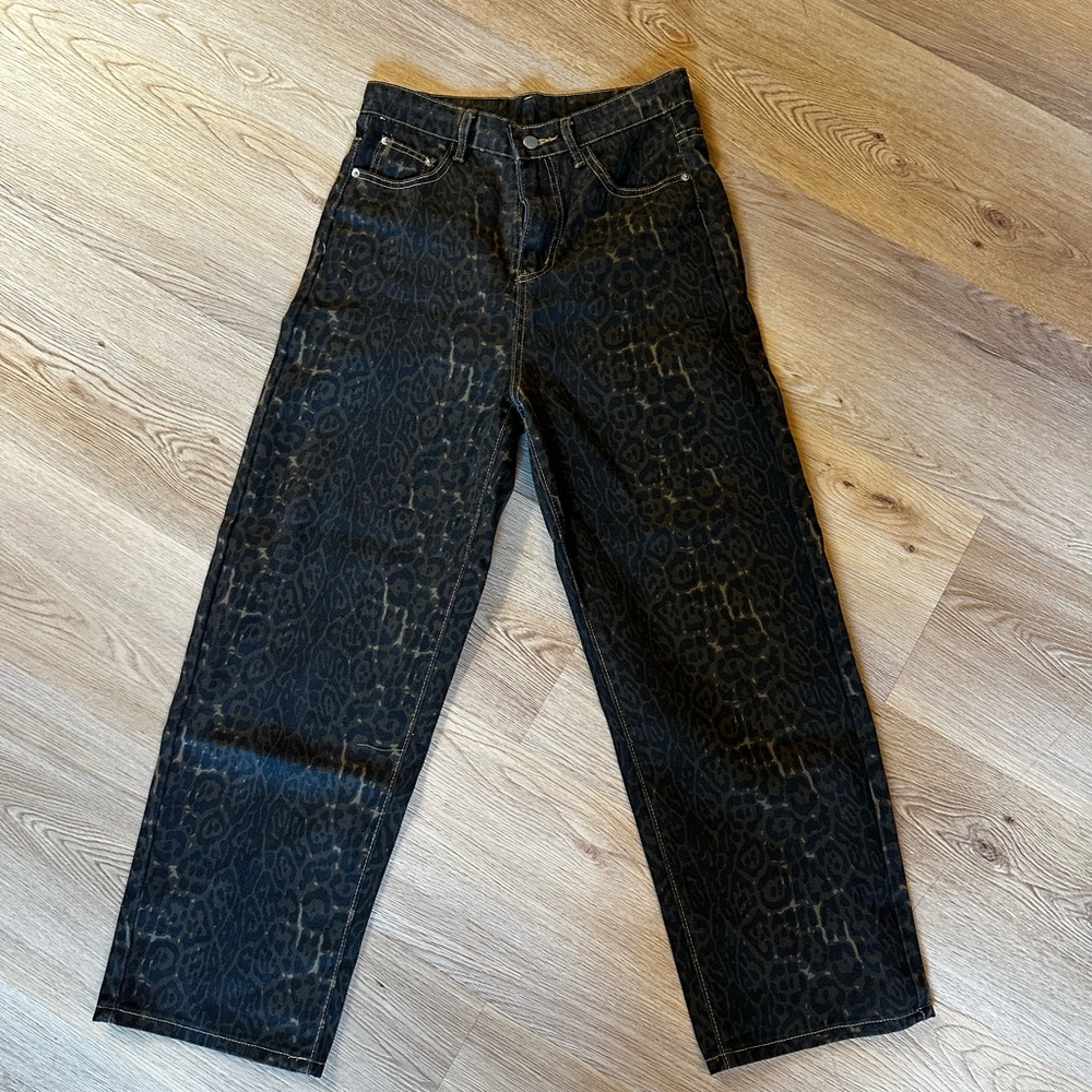 Leopard High Wasted Jeans